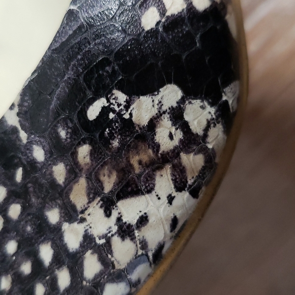 (6M) Nine West Reptile Print Pointy Toe Heels Textured Date Night Fancy - Picture 13 of 14